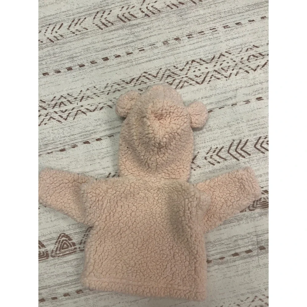 7 For All Mankind Baby Girl Pink Teddy Bear Hooded‎ Fleece Jacket 0/3M